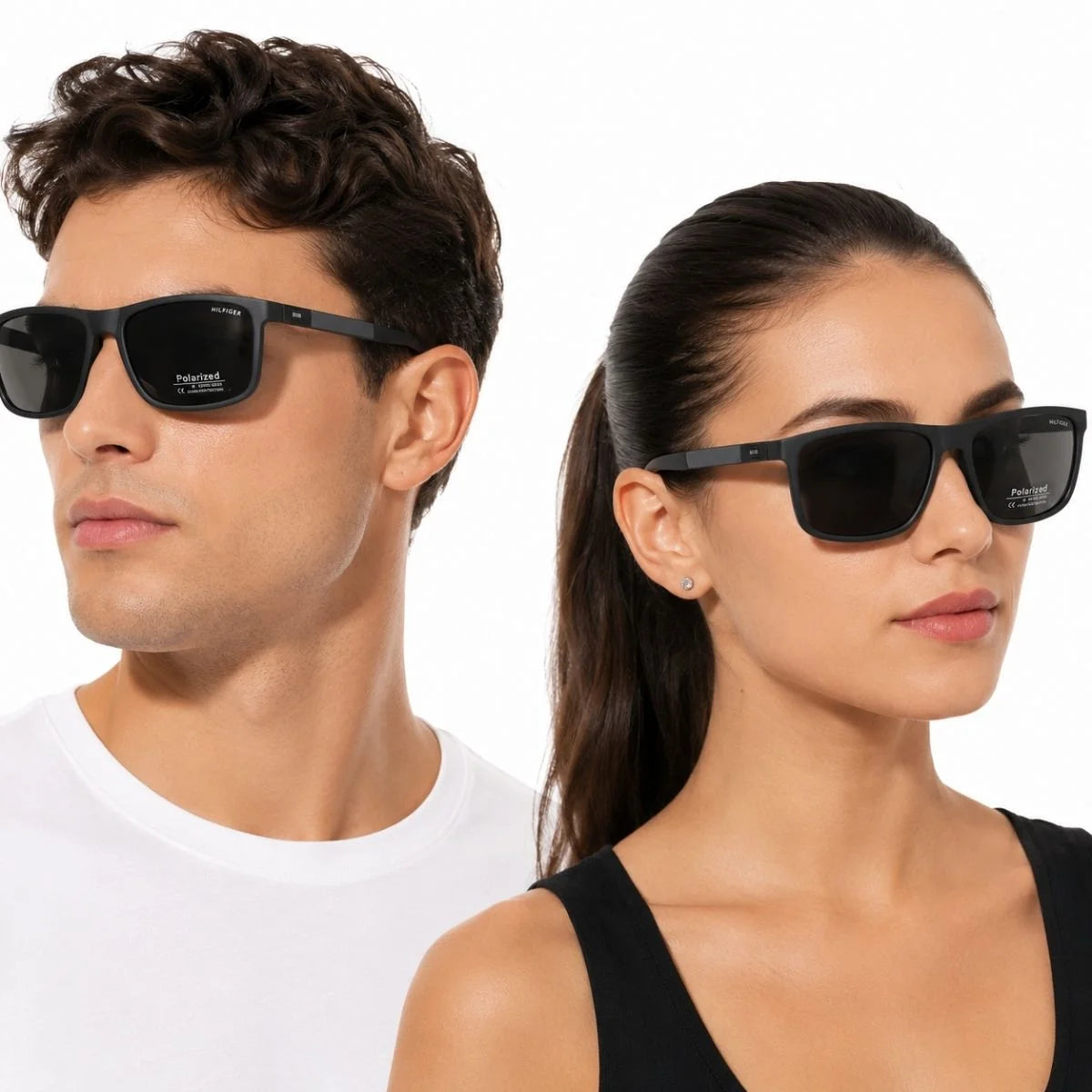 Tommy Hilfiger Gunner Rectangula Frame Sunglasses Unisex - GRY - Gray