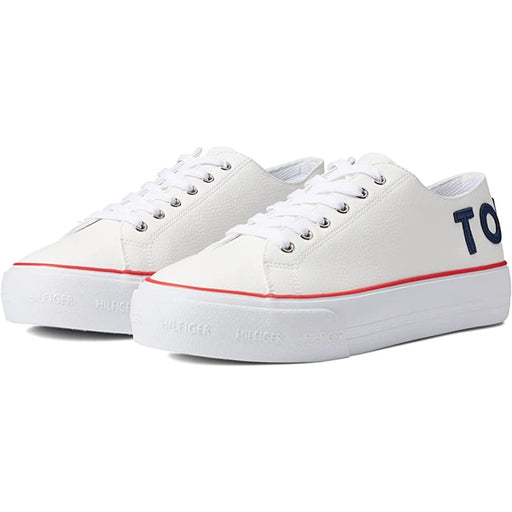 Tommy Hilfiger Helien Platform Leather Trainers Women - WHITE - White / 35 / M - Shoes