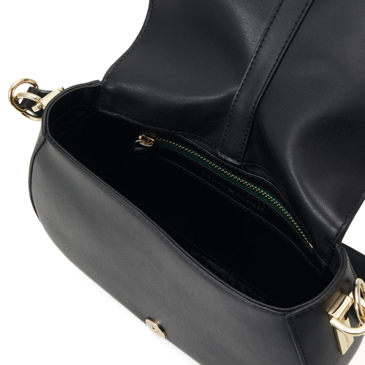 Tommy Hilfiger Heritage Chain Strap Crossbody Women - BLK - Black