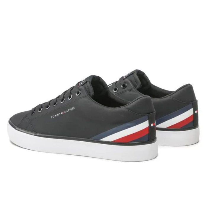 Tommy Hilfiger Hi Vulc Core Low Stripes Sneaker - BLK - Shoes