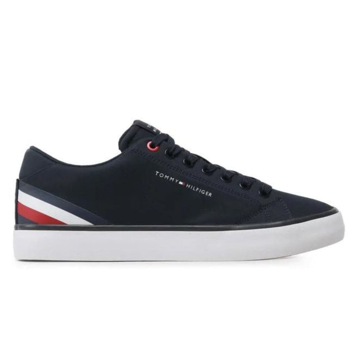 Tommy Hilfiger Hi Vulc Core Low Stripes Sneaker - NVY - 40 / Navy - Shoes