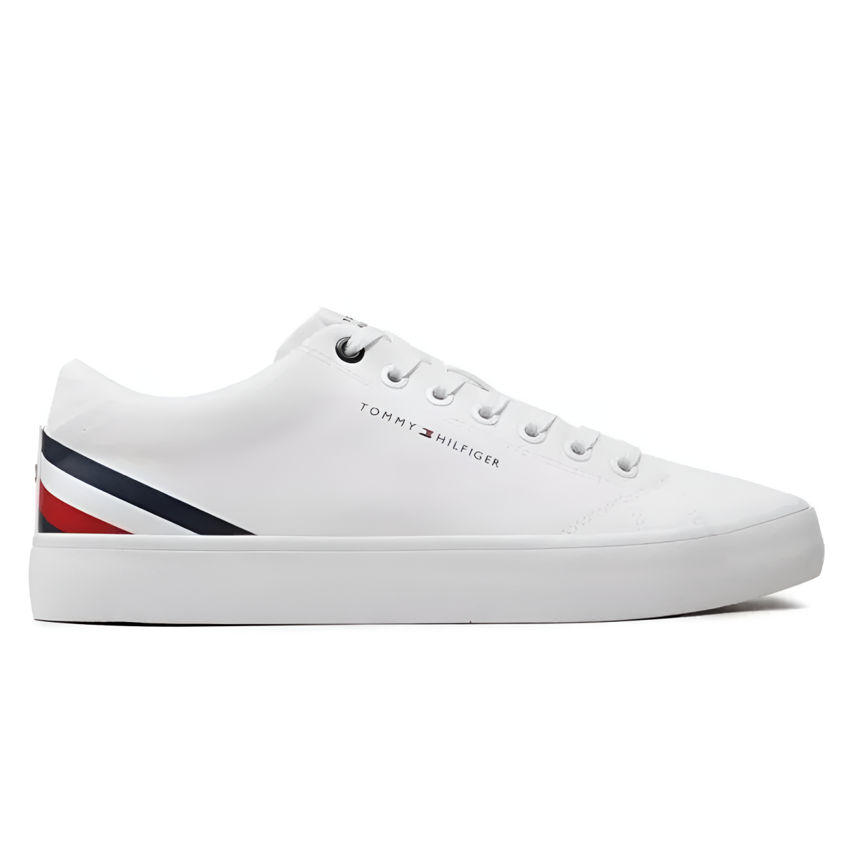 Tommy Hilfiger Hi Vulc Core Low Stripes Sneaker - WHT - 40 / White