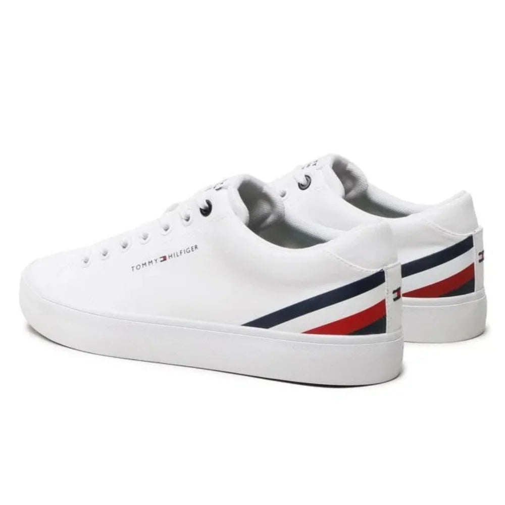 Tommy Hilfiger Hi Vulc Core Low Stripes Sneaker - WHT - Shoes