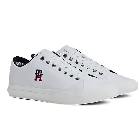 Tommy Hilfiger Hi Vulc Street Low Leather Men FM0FM0470-WHT