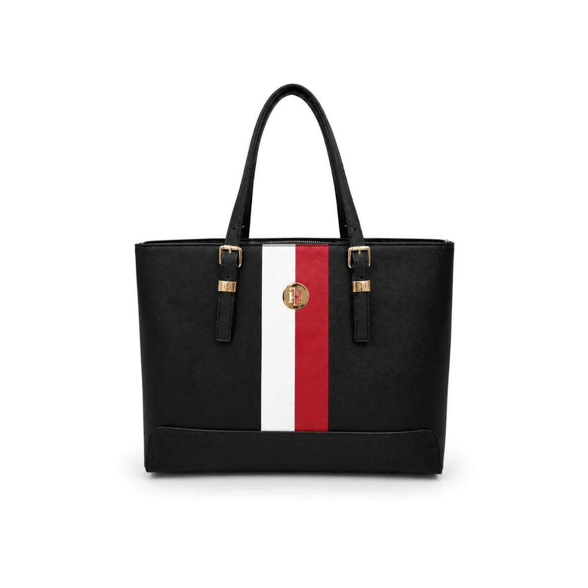 Tommy Hilfiger Honey Med Tote Corp Bag Women - BLK - Black