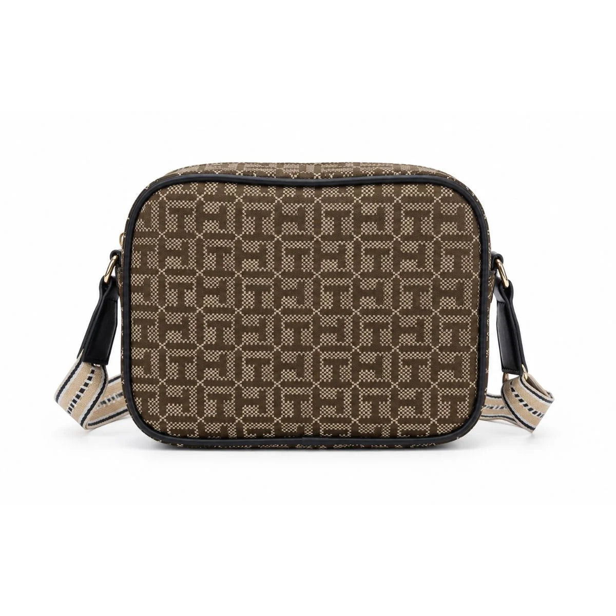 Tommy Hilfiger Iconic Monogram Camera Crossbody Bag - BEG - Beige