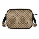 Tommy Hilfiger Iconic Monogram Camera Crossbody Bag - BEGNVY - Beige-Navy