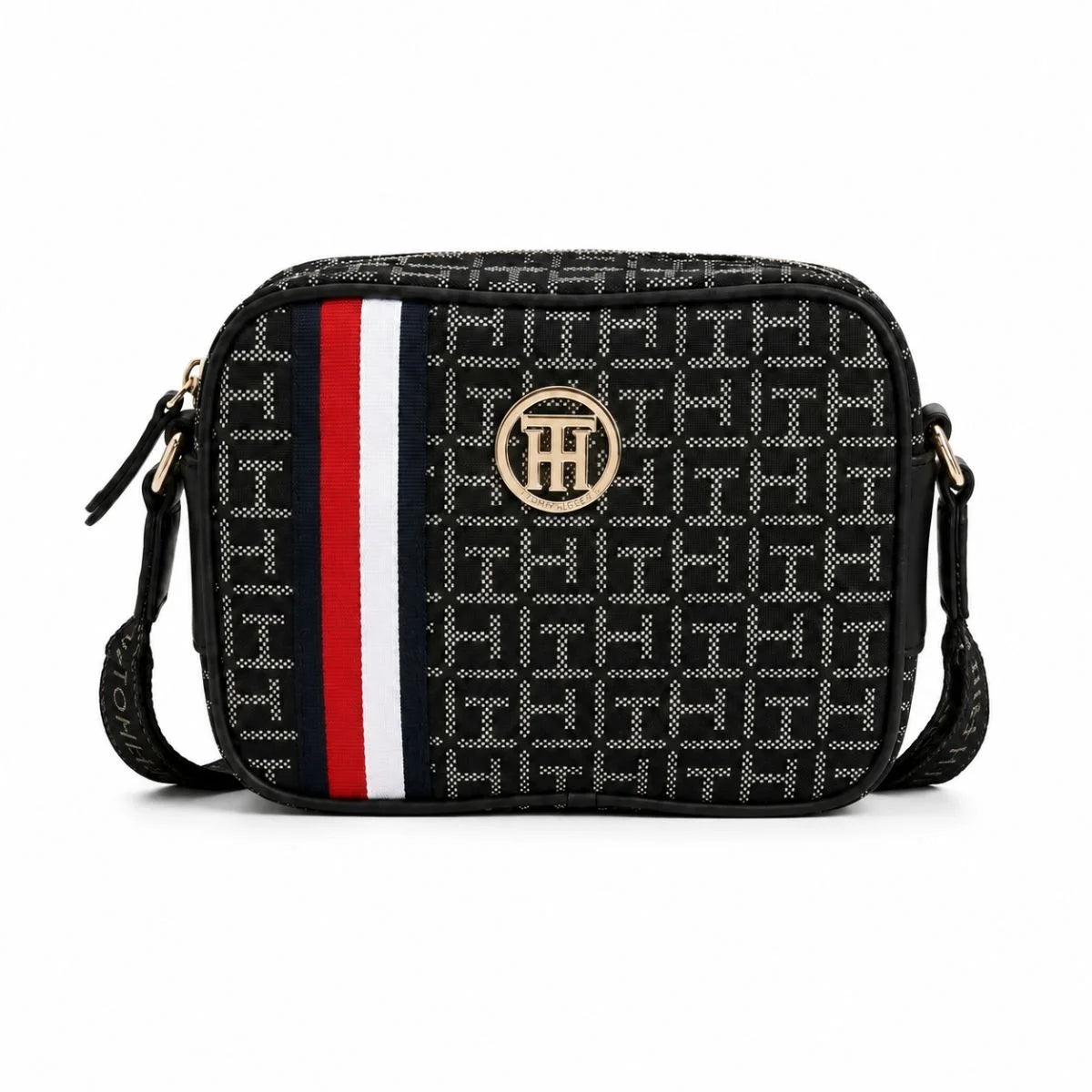 Tommy Hilfiger Iconic Monogram Camera Crossbody Bag - NVY - Navy