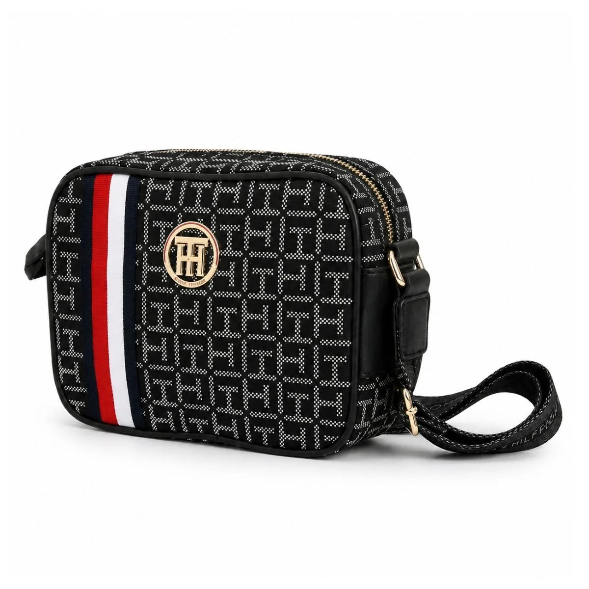 Tommy Hilfiger Iconic Monogram Camera Crossbody Bag - NVY - Navy