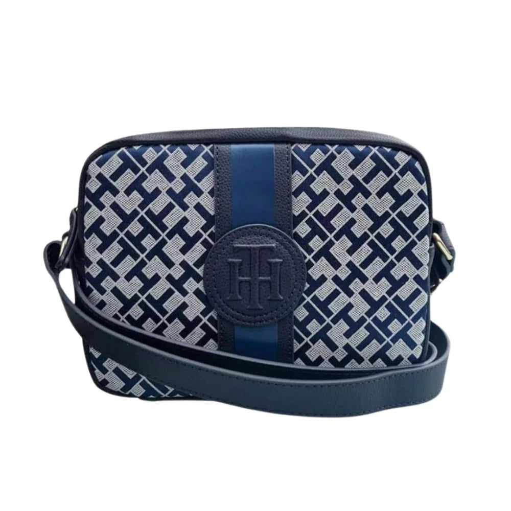 Tommy Hilfiger Iconic Monogram Camera Crossbody Bag - TOMNVY - Tommy Navy