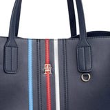 Tommy Hilfiger Iconic Tommy Satchel Corp Bag AW0AW16409-NVY - Navy