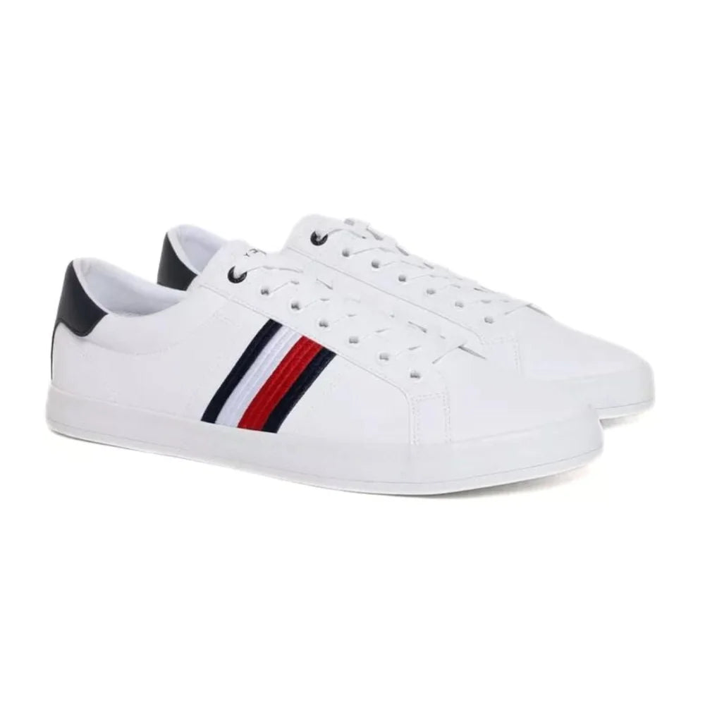 Tommy Hilfiger IM Iconic Vulc Stripes Men FM0FM04722-WHT - Shoes