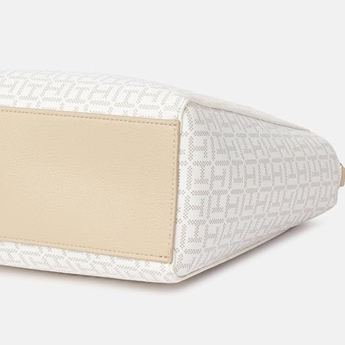 Tommy Hilfiger Jacquard Amelia Satchel Shoulder Bag women - BEGWHT - Beige-White