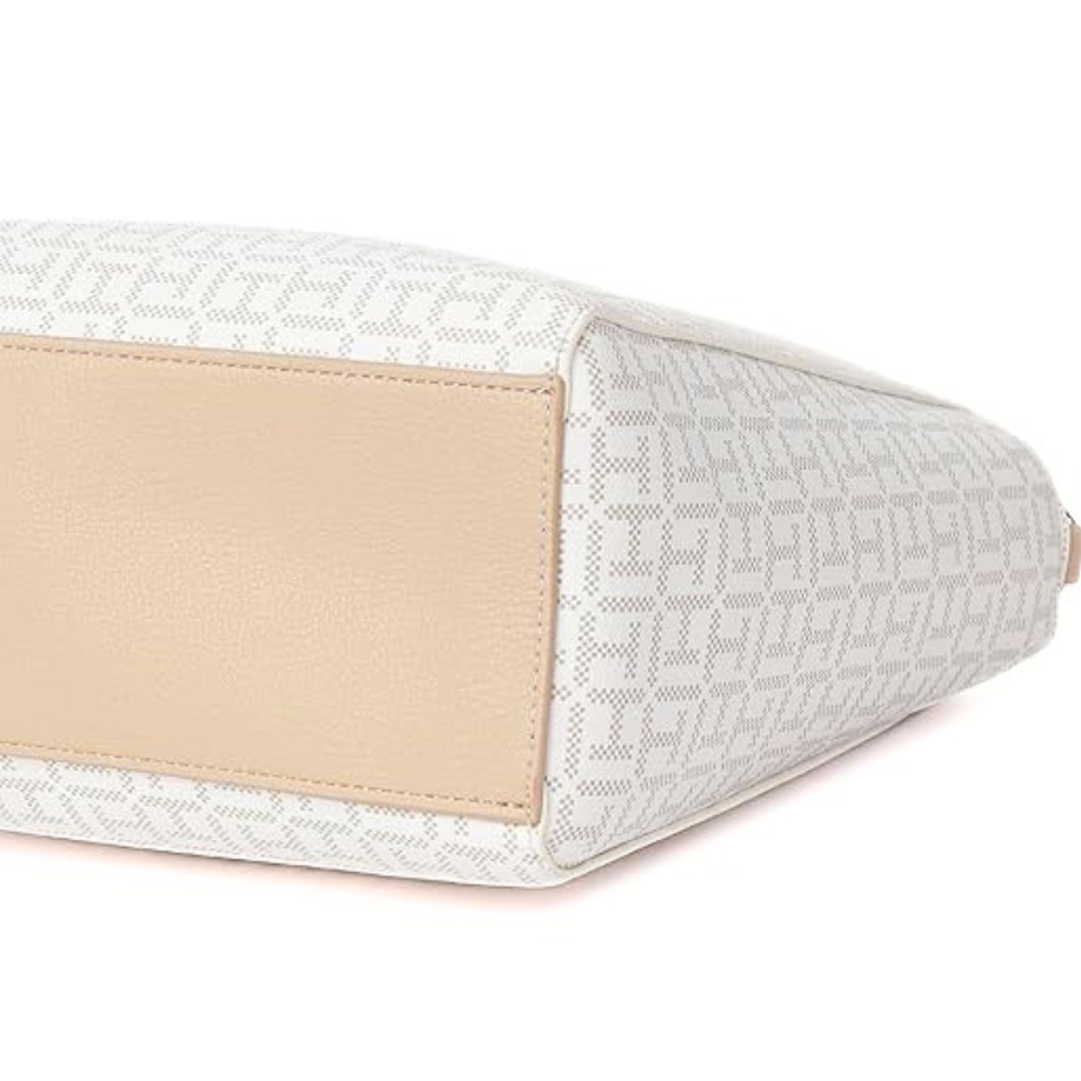 Tommy Hilfiger Jacquard Amelia Satchel Shoulder Bag women - TANWHT - Tan-White