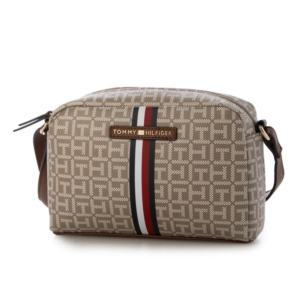 Tommy Hilfiger Jacquard crossbody Bag women - BEGBRN - Beige-Brown