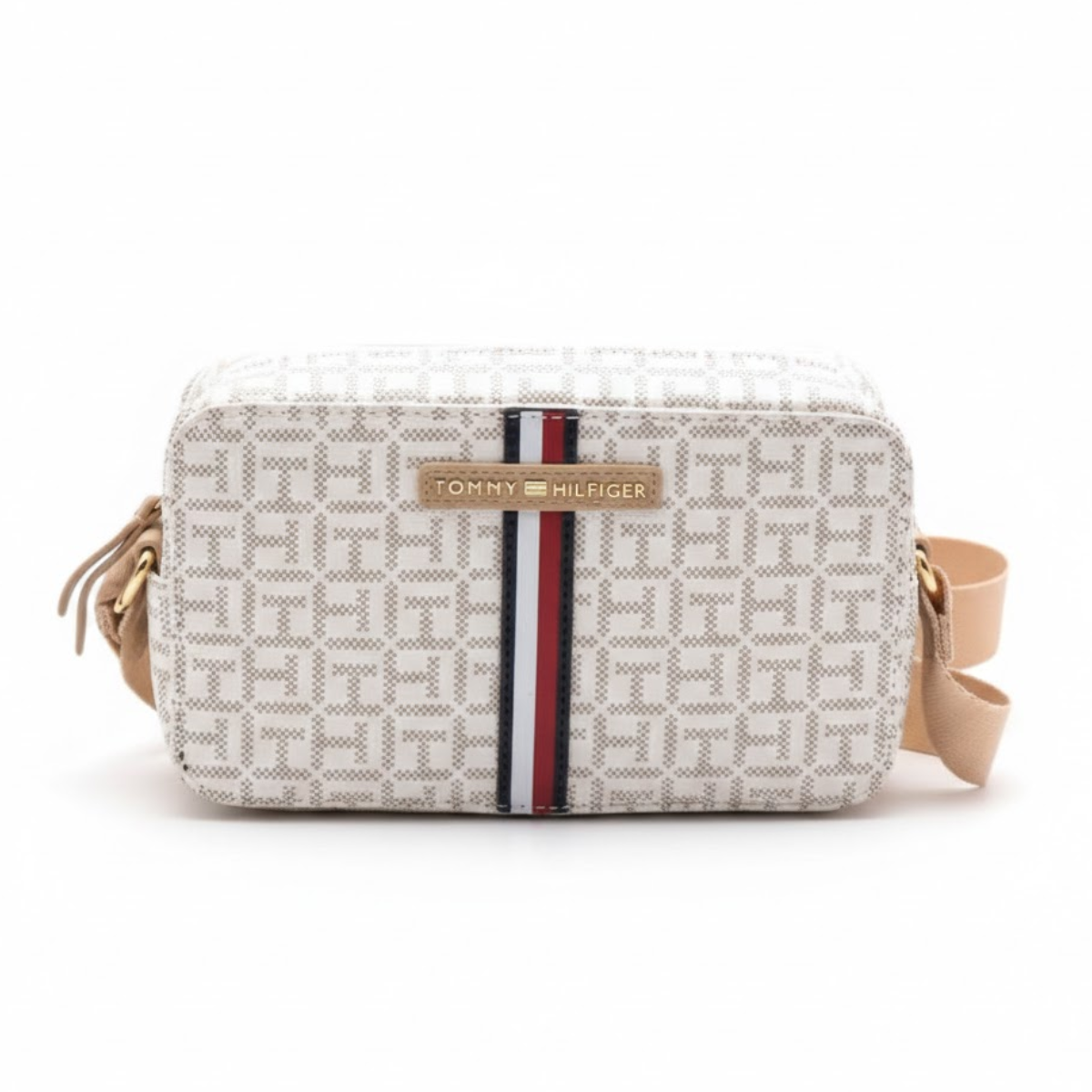 Tommy Hilfiger Jacquard crossbody Bag women - BEGWHT - White-Beige