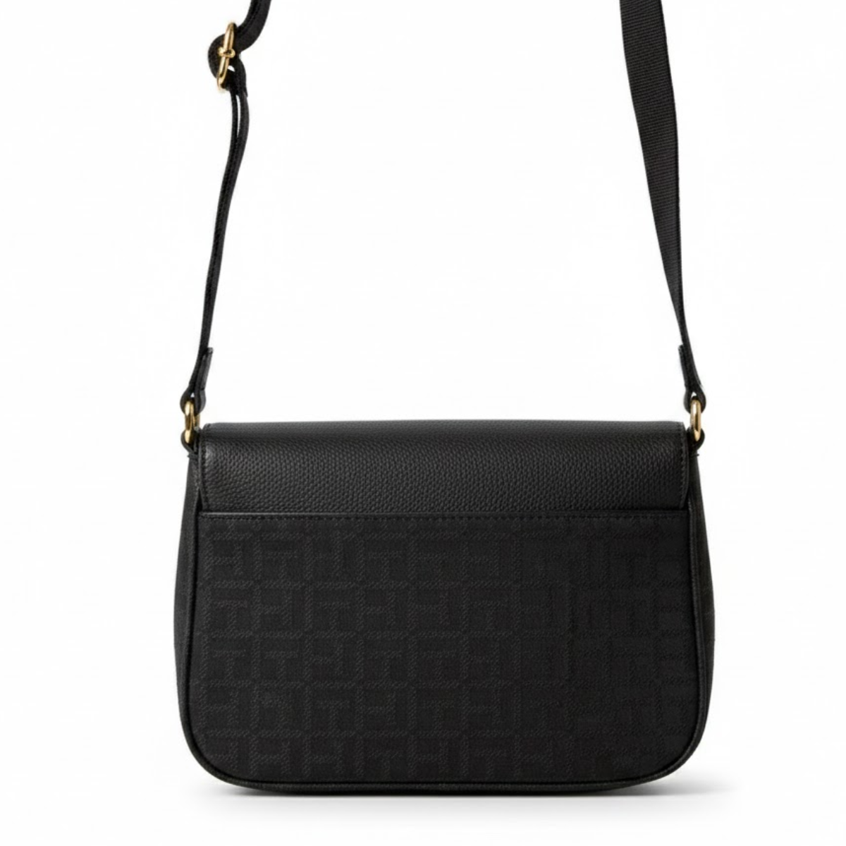 Tommy Hilfiger Jacquard Flap crossbody Bag women - BLK - White