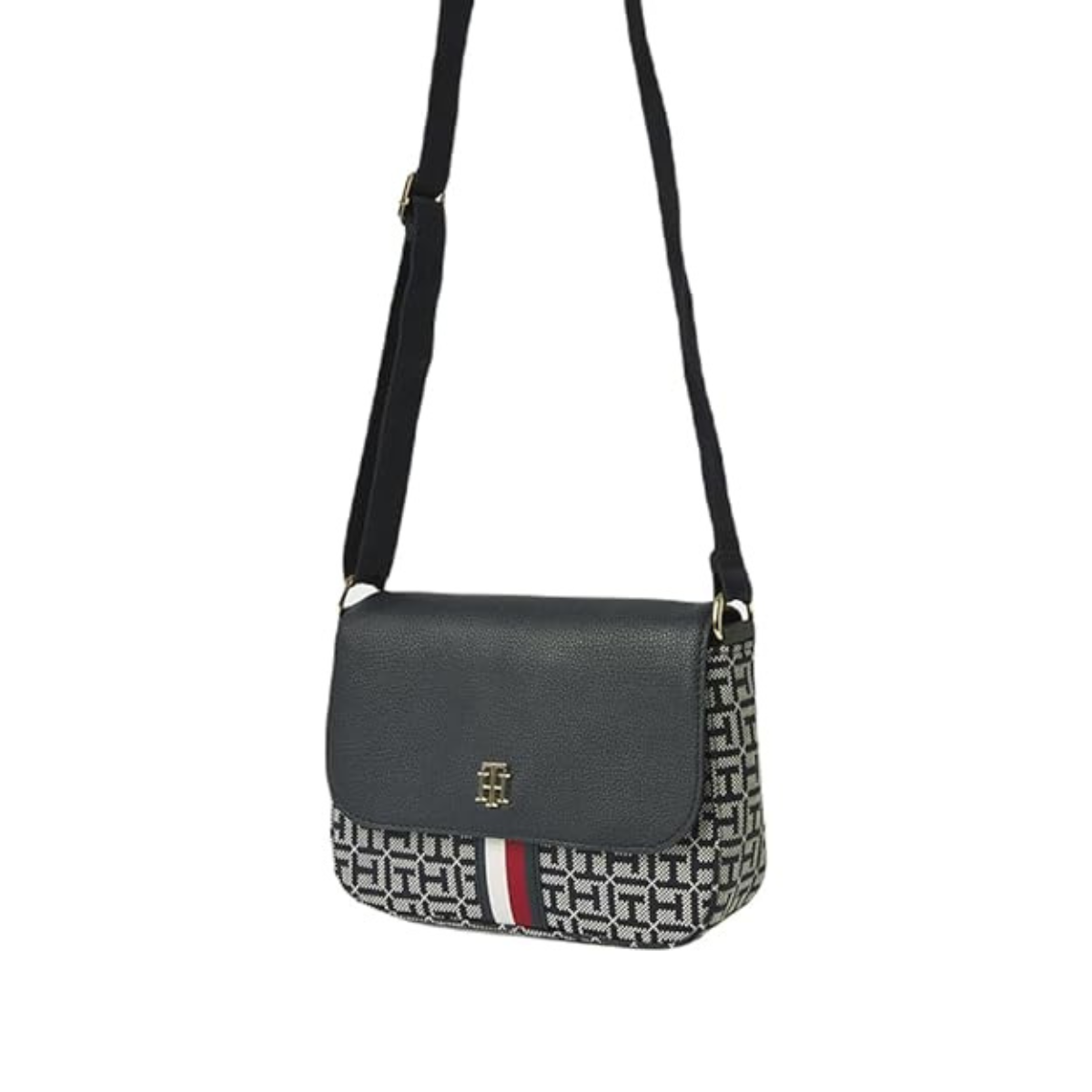 Tommy Hilfiger Jacquard Flap crossbody Bag women - NVY - Navy
