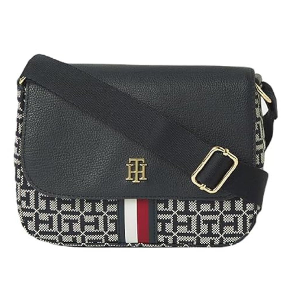 Tommy Hilfiger Jacquard Flap crossbody Bag women - NVY - Navy