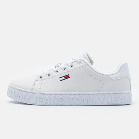 Tommy Hilfiger Jeans Cool ESS Leather Sneaker Women - WHT - White / 36 - Shoes