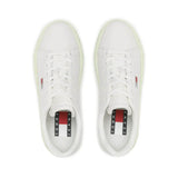 Tommy Hilfiger Jeans Cool ESS Leather Sneaker Women - WHYGRN - Shoes