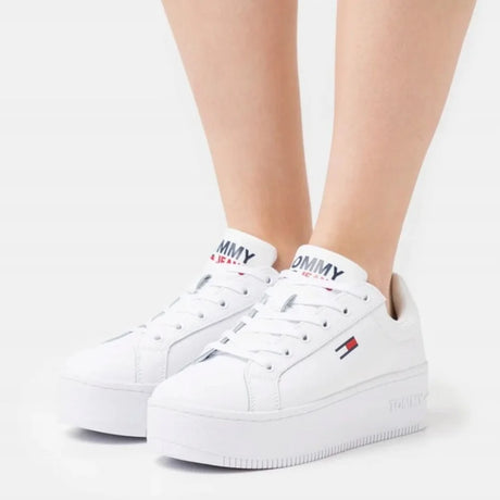 Tommy Hilfiger Jeans Flatform Essential Sneakers EN0EN01731-WHT