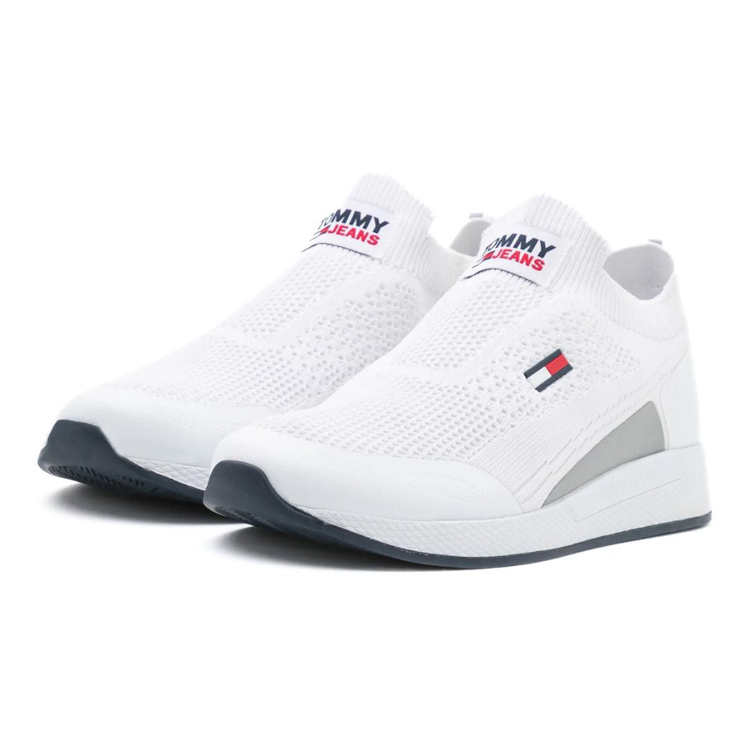 Tommy Hilfiger Jeans Flexi Sock Runner Sneakers EM0EM00664-WHT