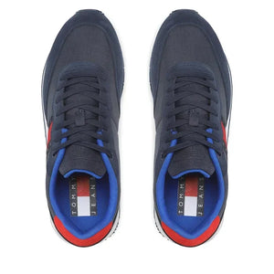 Tommy Hilfiger Jeans Leather Runner ESS Men EM0EM01136-NVY - Shoes