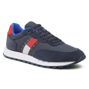 Tommy Hilfiger Jeans Leather Runner ESS Men EM0EM01136-NVY - Shoes