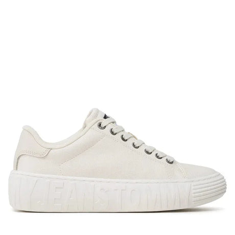 Tommy Hilfiger Jeans New Cupsole Canvas Sneaker Women - OFFWHT - Shoes