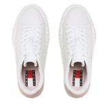 Tommy Hilfiger Jeans New Cupsole Leather Sneaker Women - WHT - Shoes