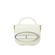 Tommy Hilfiger Jeans Origin Plaque Crossover Bag - WHT - White