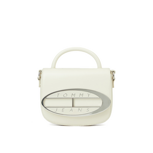 Tommy Hilfiger Jeans Origin Plaque Crossover Bag - WHT - White