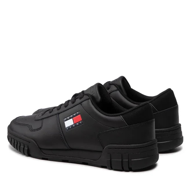 Tommy Hilfiger Jeans Retro Leather Cupsole ESS Men EM0EM01068-BLK - Shoes