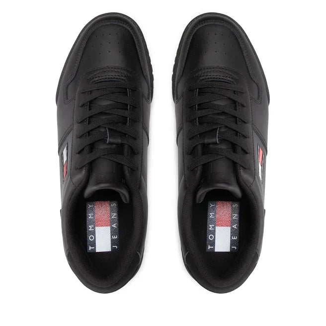 Tommy Hilfiger Jeans Retro Leather Cupsole ESS Men EM0EM01068-BLK - Shoes