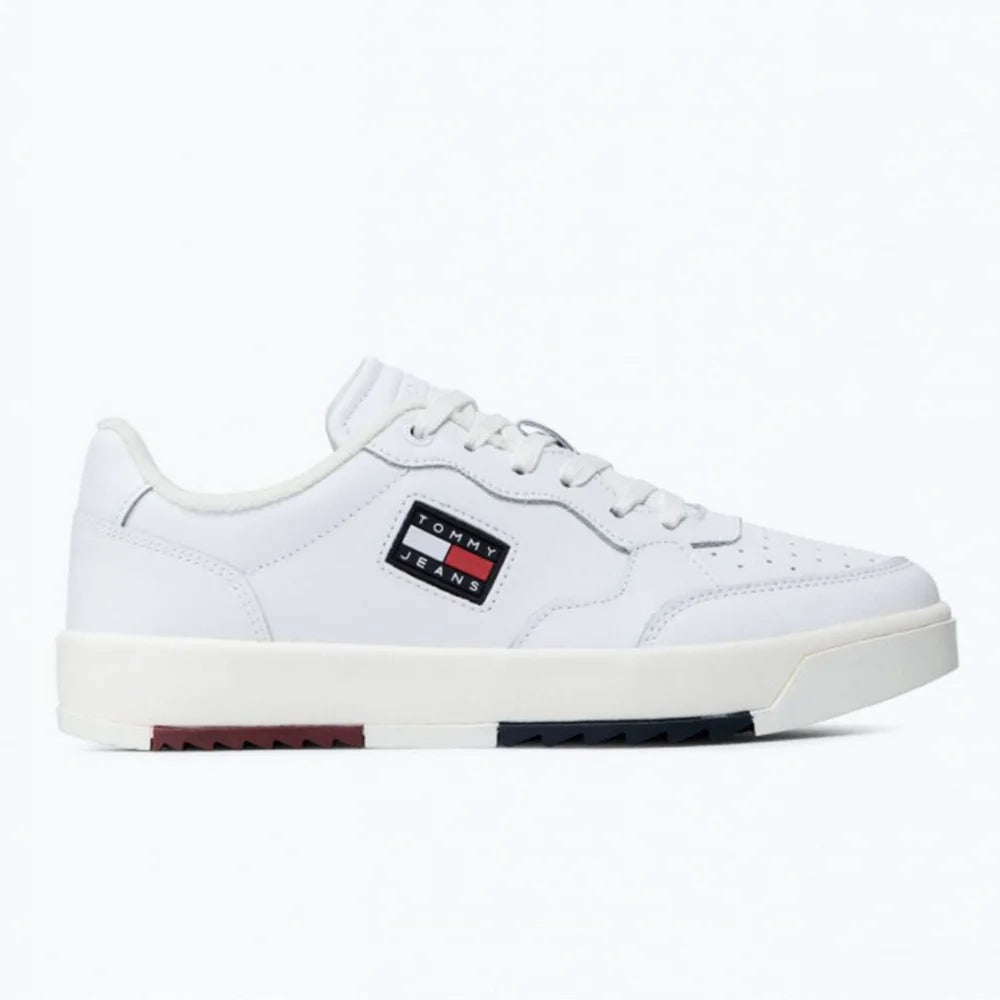 Tommy Hilfiger Jeans Retro Leather ESS Men EM0EM00899-WHT - White / 40 / D - Medium - Shoes