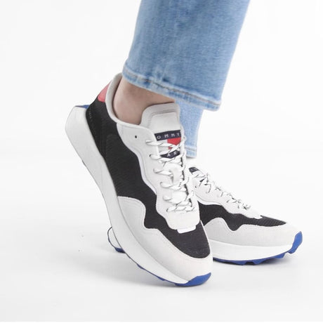 Tommy Hilfiger Jeans Runner Outsole Sneakers Men EM0EM01176-GRYBLK - Shoes