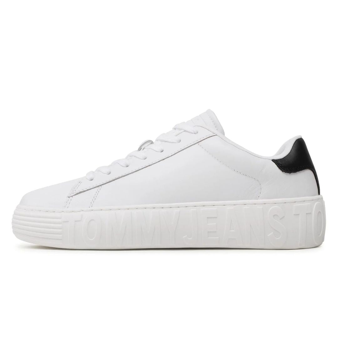 Tommy Hilfiger Jeans Sneakers Leather Outsole EM0EM01159-WHT