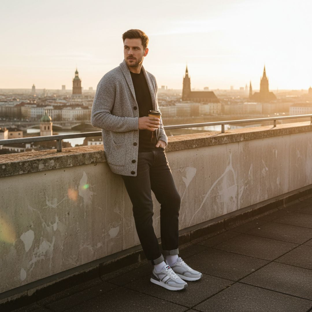 Tommy Hilfiger Jeans TJM Technical Runner ESS EM0EM01537-GRYWHT