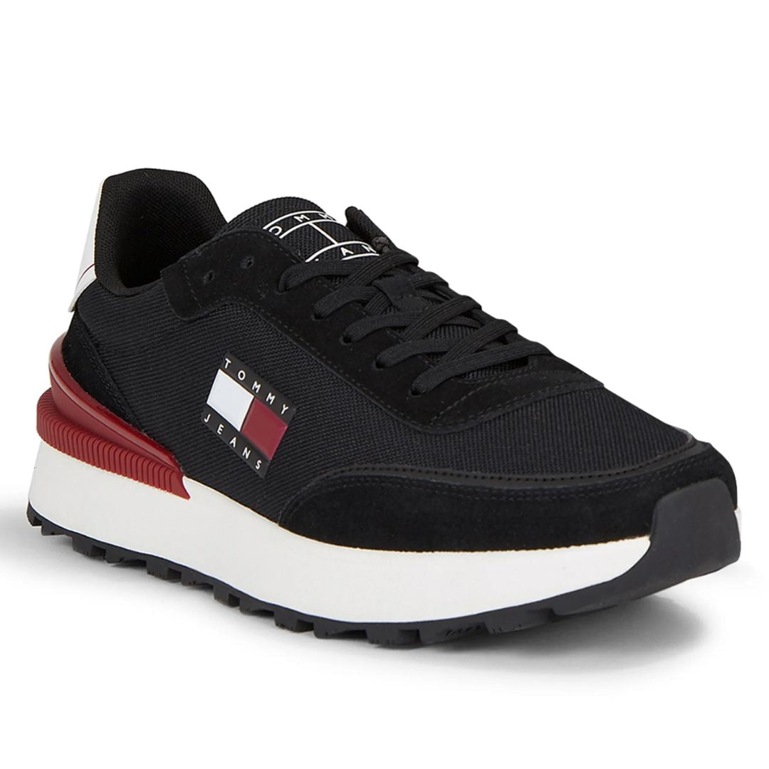 Tommy Hilfiger Jeans TJM Technical Runner Sneakers EM0EM02275-BLKRED