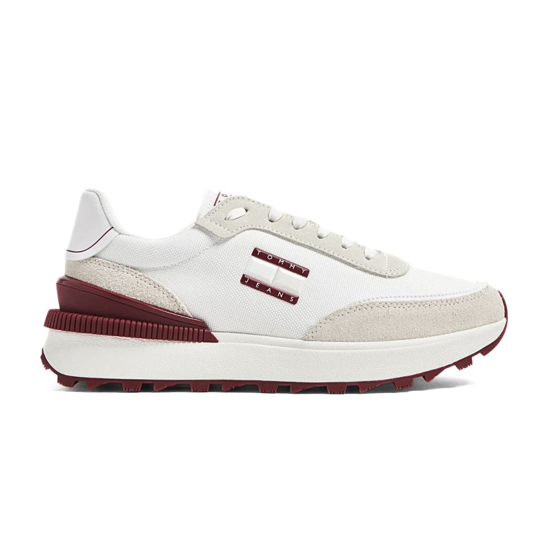 Tommy Hilfiger Jeans TJM Technical Runner Sneakers EM0EM02275-WHTRED - White/ Red / 40