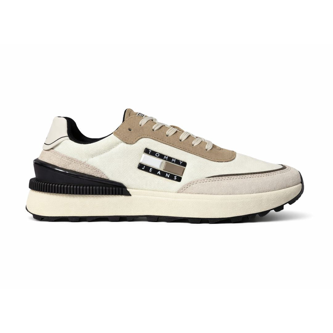 Tommy Hilfiger Jeans TJM Technical Runner Sneakers EM0EM02511-WHTKIK - White-Khaki / 39