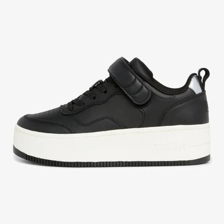 Tommy Hilfiger Jeans TJW Flatform Velcro Trainers Women’s - BLK - Black / 37 / M