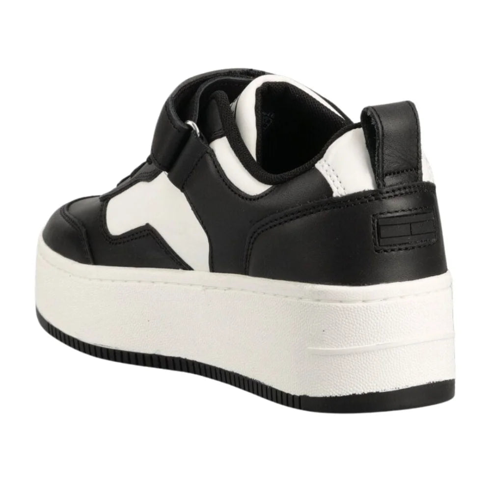 Tommy Hilfiger Jeans TJW Flatform Velcro Trainers Women’s - BLKWHT