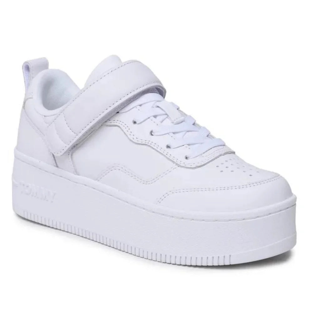 Tommy Hilfiger Jeans TJW Flatform Velcro Trainers Women’s - WHT