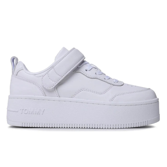 Tommy Hilfiger Jeans TJW Flatform Velcro Trainers Women’s - WHT - White / 37