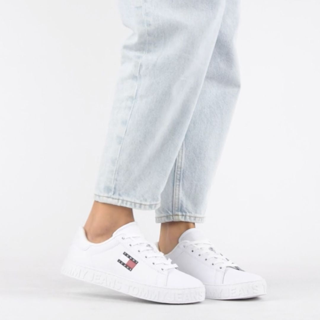 Tommy Hilfiger Jeans TJW Logo Outsole Sneaker Ess EN0EN02703-WHT
