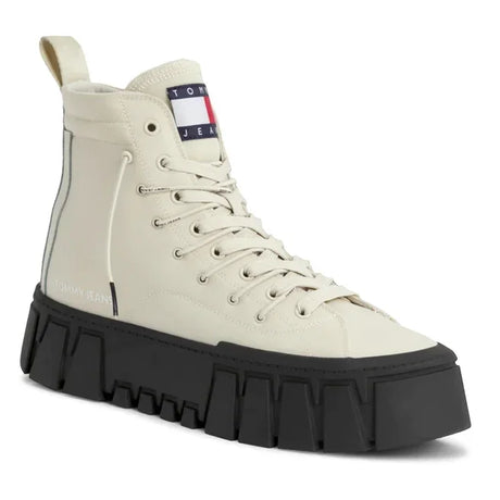 Tommy Hilfiger Jeans TJW Vulc Plt Nylon Mc Sneakers Women EN0EN02241 - BEG - Shoes