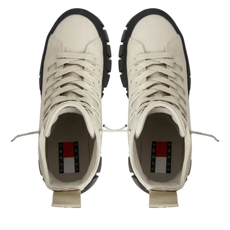 Tommy Hilfiger Jeans TJW Vulc Plt Nylon Mc Sneakers Women EN0EN02241 - BEG - Shoes