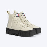 Tommy Hilfiger Jeans TJW Vulc Plt Nylon Mc Sneakers Women EN0EN02241 - BEG - Shoes